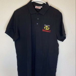Disney Pixar Black Incredibles 2 Short Sleeve Polo